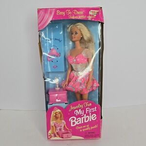1996 MATTEL BARBIE JEWELRY FUN MY FIRST BARBIE VINTAGE DOLL Collectable Toy Play